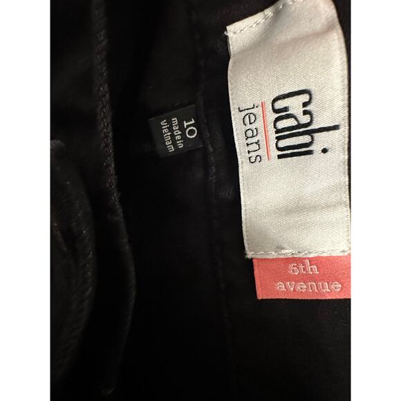 CABI Black Denim pants in size women’s 10 - Picture 6 of 6